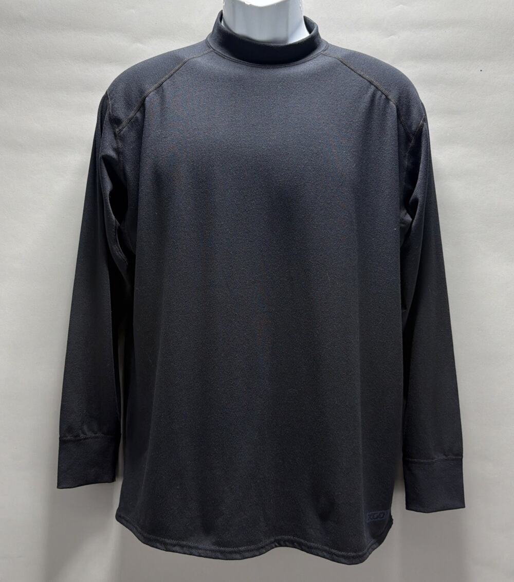 Men's XGO Long Sleeve UPf 50 Acclimate Dry Black Shirt XL Stretch Made USA